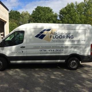 Abdinoor Flooring company van