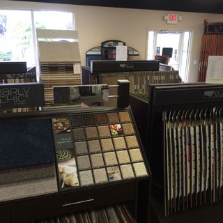 flooring sample display at Abdinoor Flooring showroom